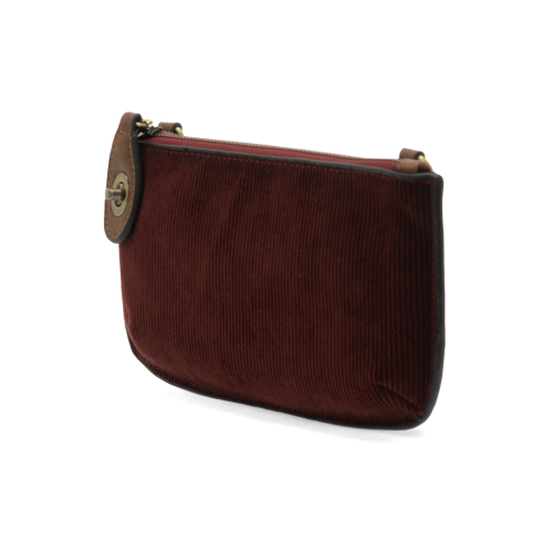Wine Corduroy Mini Crossbody