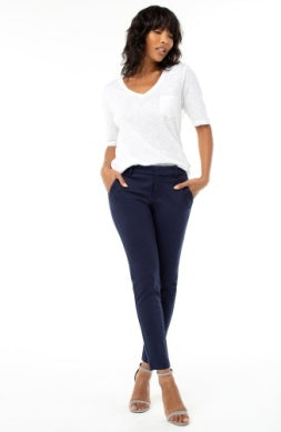 Kelsey Knit Trouser Super Stretch Cadet Blue