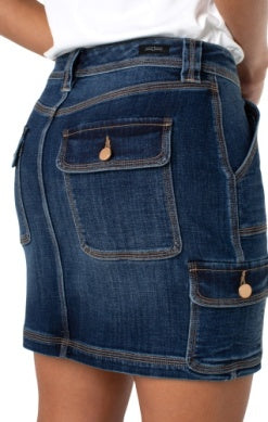 Triple Needle Cargo Skirt