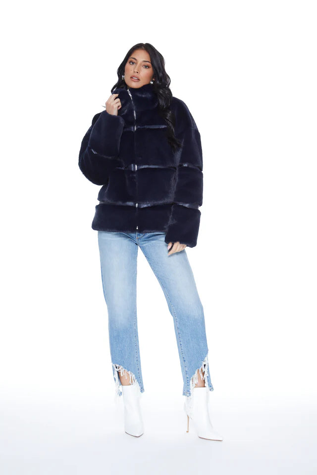 Mob Wife Jacket - Navy