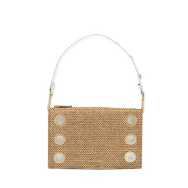 Montana Clutch Sml-Calla Lily White Raffia