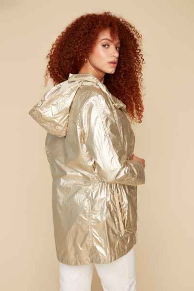 Long Sleeve Hooded Jacket - GOLD
