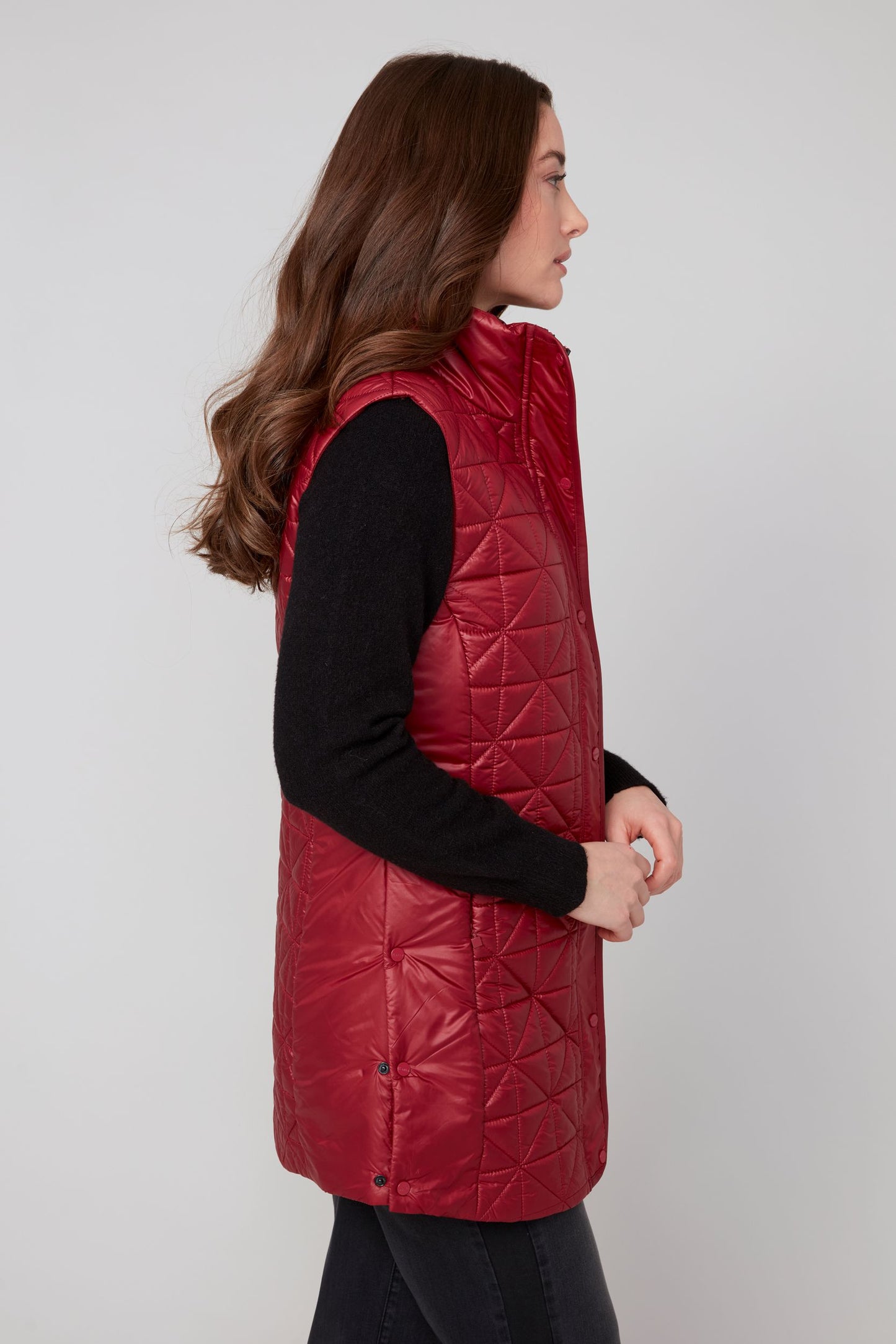 Quilted Longline Vest