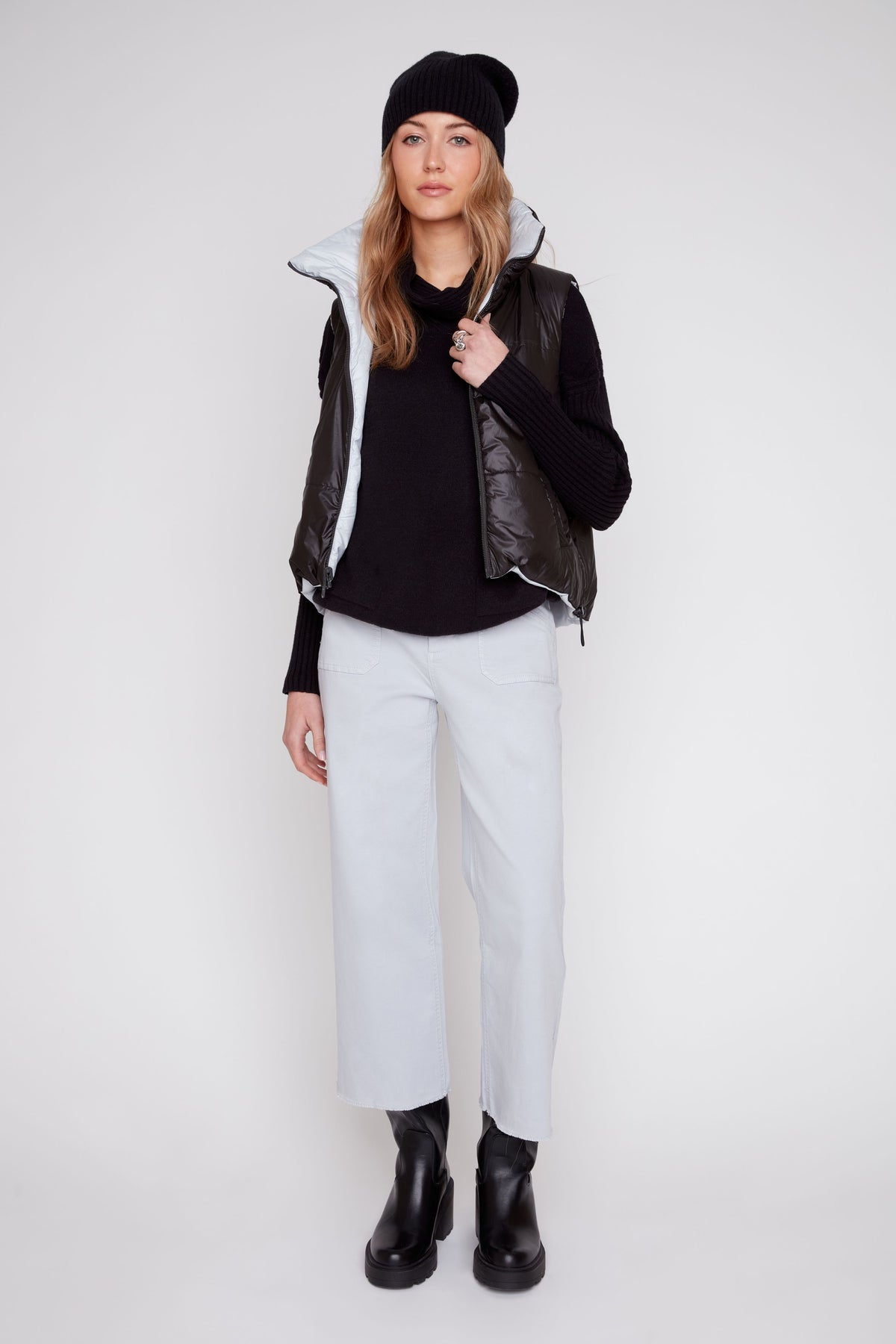 Platinum Black Reversible Short Vest
