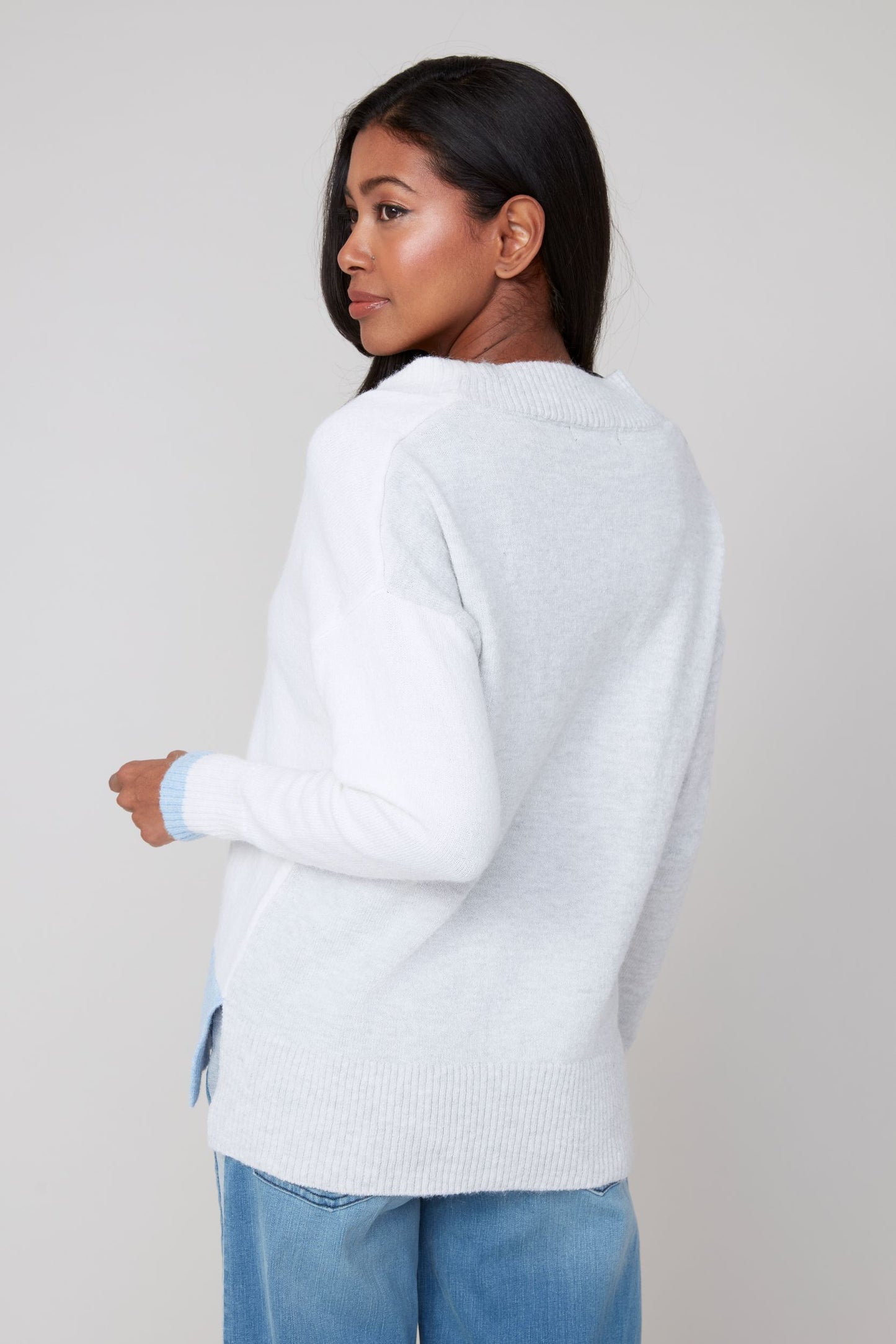 Cashmere Like Vneck Sweater