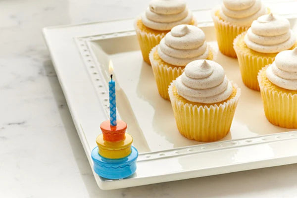 nora fleming mini cake candle holder - best birthday ever!
