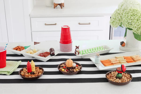nora fleming mini football - touchdown!