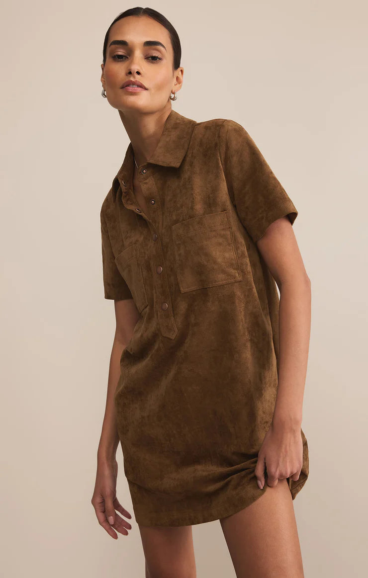 SYDNEY SUEDE MINI DRESS