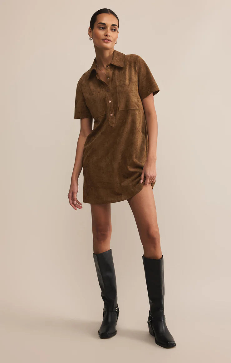 SYDNEY SUEDE MINI DRESS