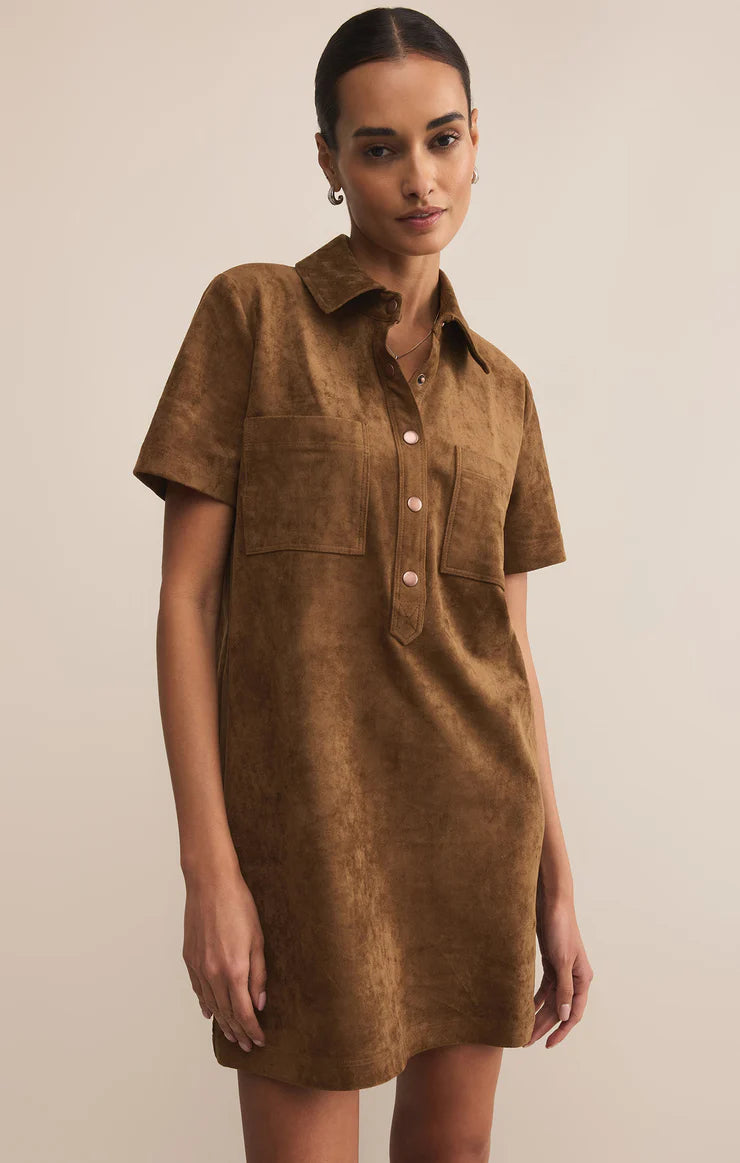 SYDNEY SUEDE MINI DRESS