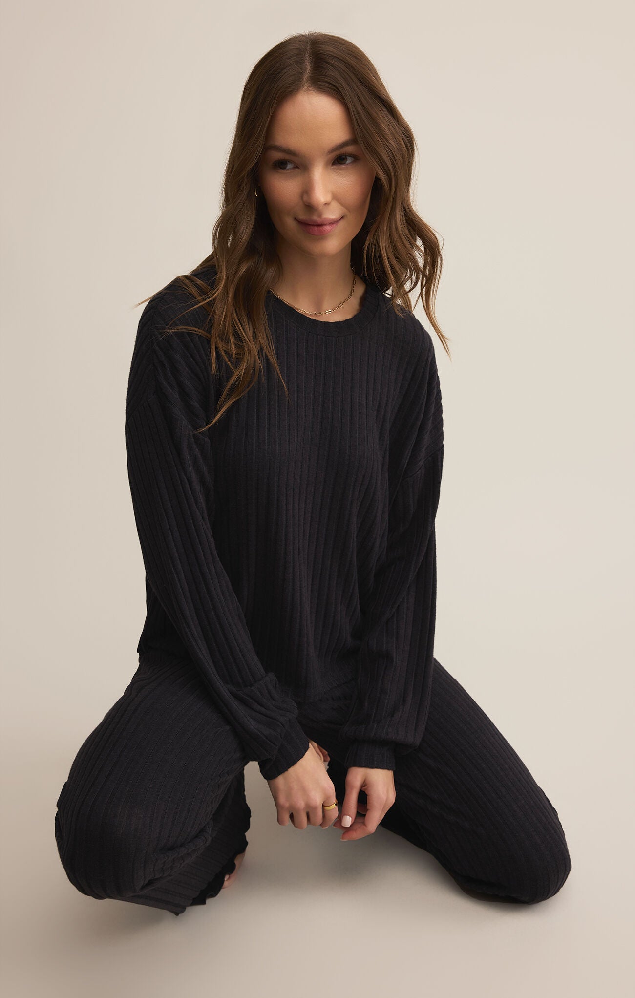 Dawn Smocked Rib Pant