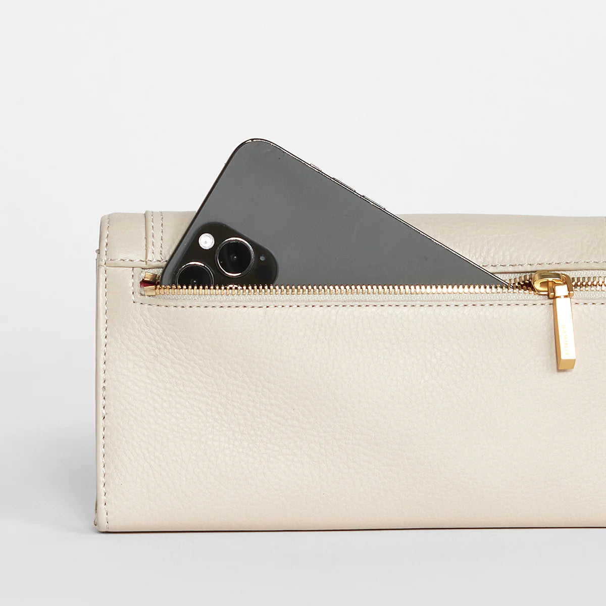 AJ CROSSBODY CLUTCH Chateau Cream/Brushed Gold