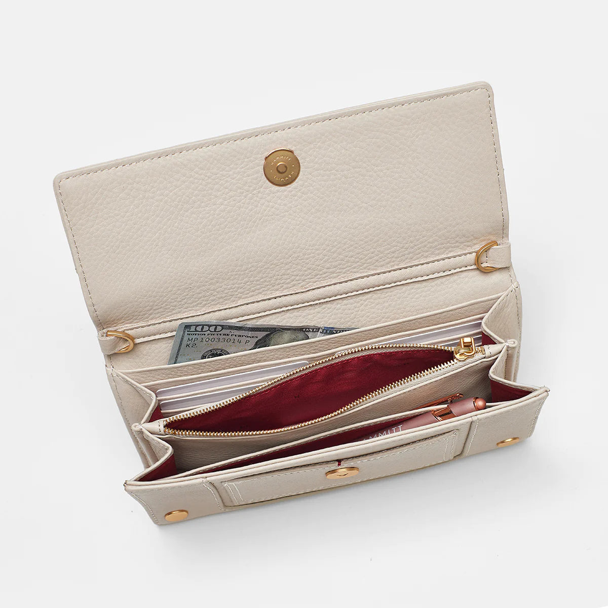 AJ CROSSBODY CLUTCH Chateau Cream/Brushed Gold
