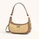 Becker Small - Pewter Raffia/Brushed Gold