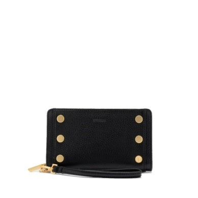 Bryant Wallet Black/Brushed Gold Red Zip
