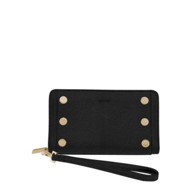 Bryant Wallet Black/Brushed Gold Red Zip