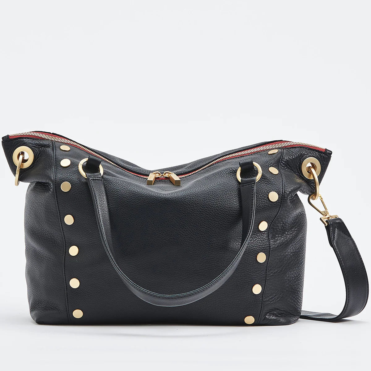 DANIEL LRG Black/Brushed Gold Red Zip