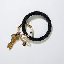 Chloe Solid Key Ring Black