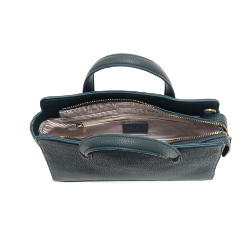 Dark Teal Mira Mini Tote Crossbody
