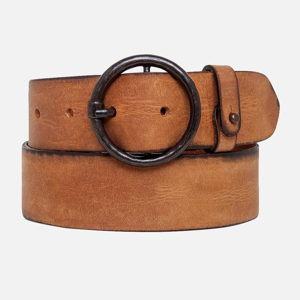 Pip | Vintage Full-Grain Leather Belt Cognac