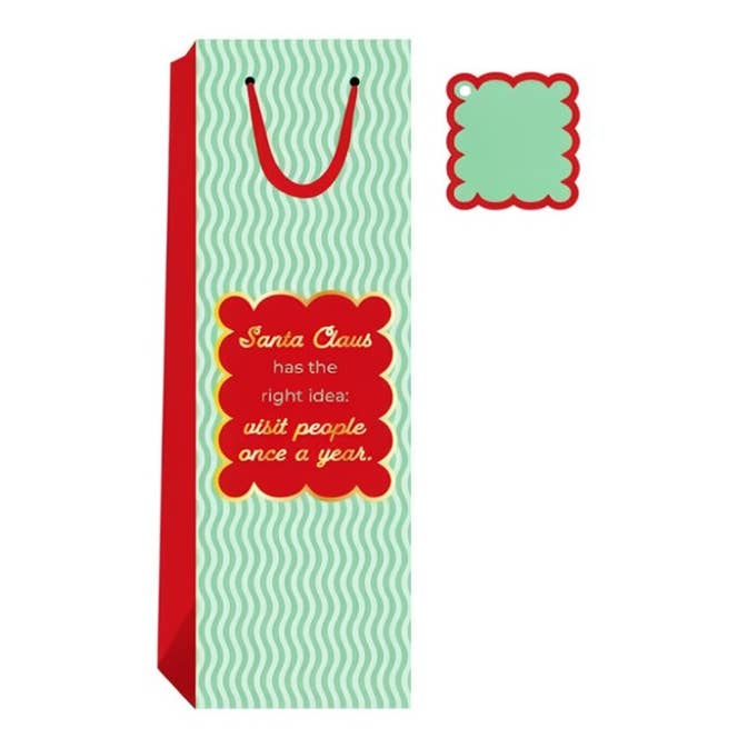 Wine Bags Santa Claus