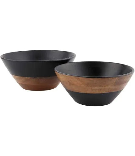 Black Two Tone Nested Bowl Set