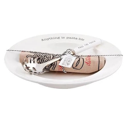 Pasta Bowl and Towel Set