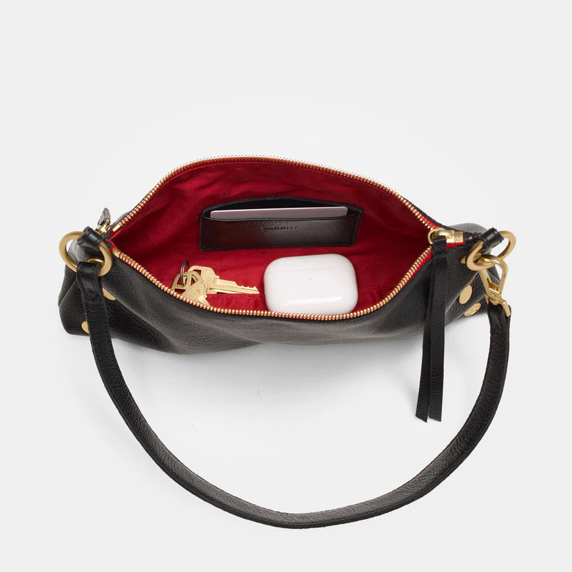 Kyle Black/Brushed Gold Red Zip