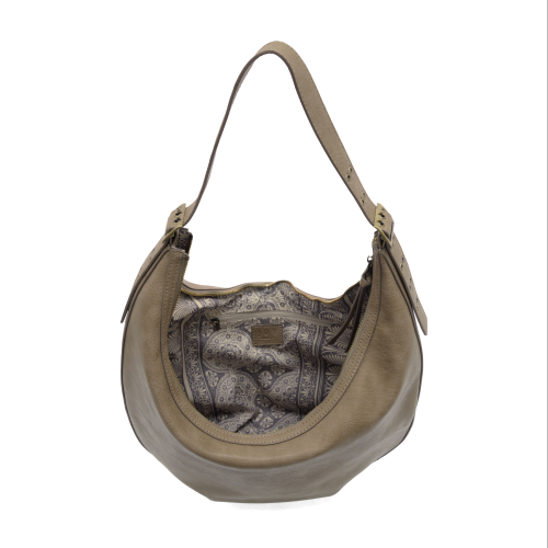 Taupe Grey Nadia Buckle Large Hobo