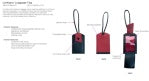 Larkspur Luggage Tag