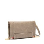 Levy Pewter/Brushed Gold Red Zip