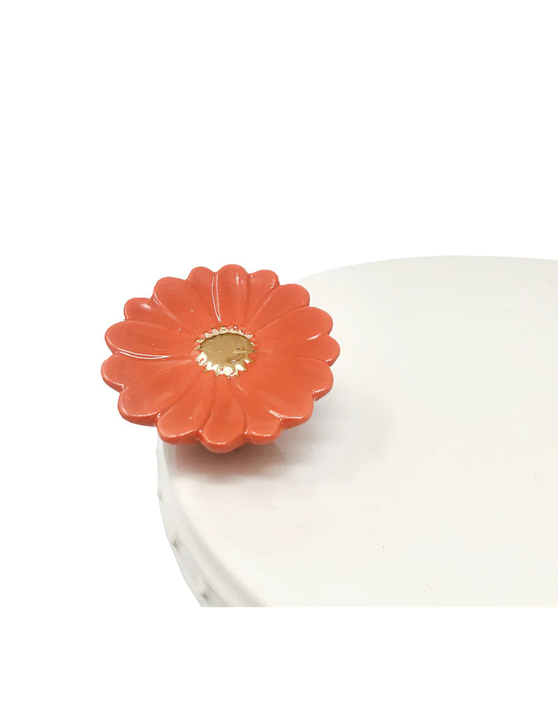 nora fleming mini orange gerber daisy - flower power