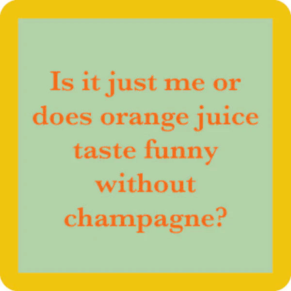 Coaster Orange Juice