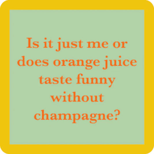 Coaster Orange Juice