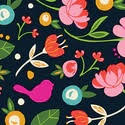 nora fleming cocktail napkins pink birdies