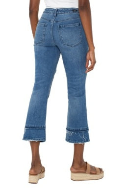 Hannah Crop Flare With Multi Seam Details