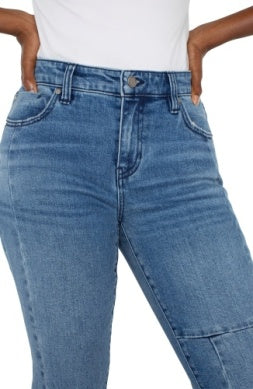 Hannah Crop Flare With Multi Seam Details