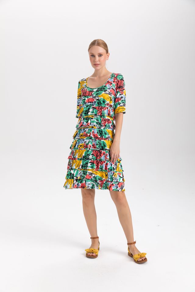 Elbow Sleeve Cha Cha Dress - Limani