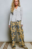 Sand Button Front Blouse