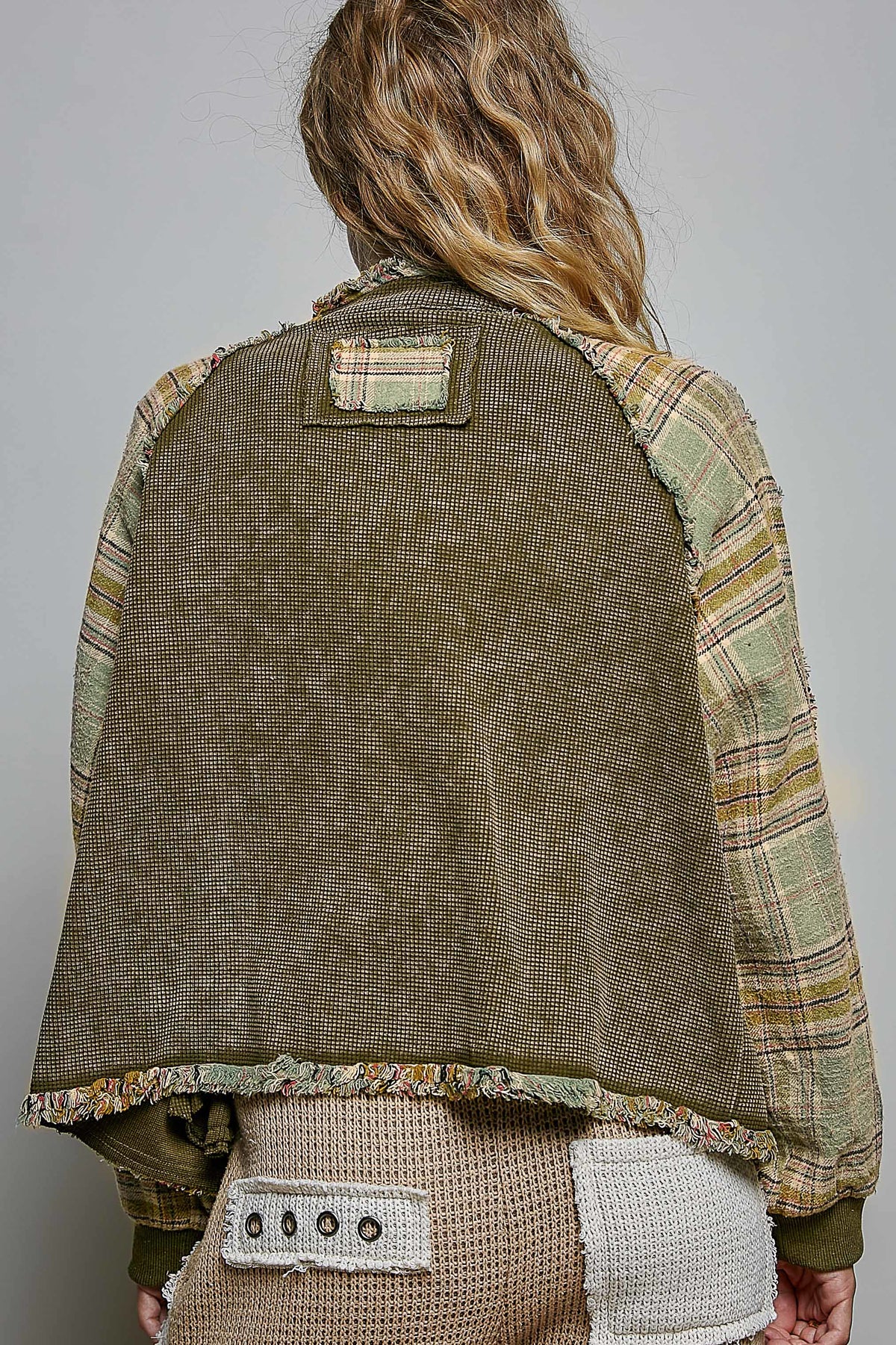 Patchwork Plaid Jacket