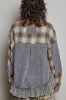 Ghost Grey Plaid Shacket