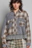 Ghost Grey Plaid Shacket