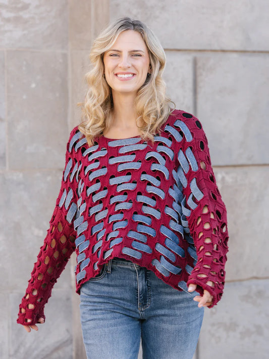 Lenora Pullover Rhubarb