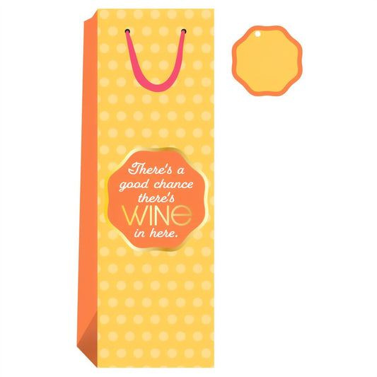 Wine Bags Good Chance | Funny Party Gift | Home Bar Décor