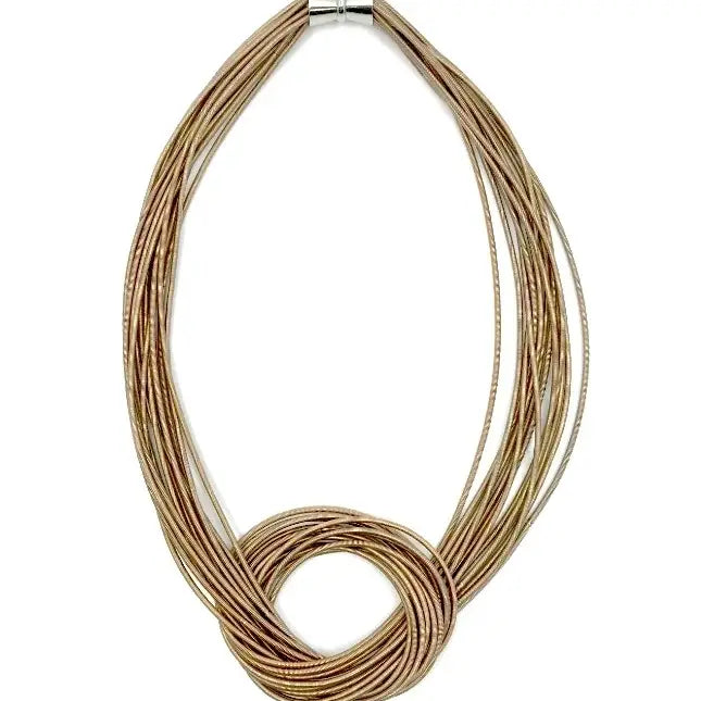 Champagne Large Knot Necklace