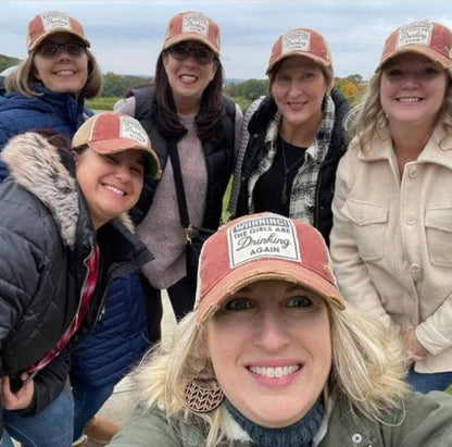 Warning The Girls Are Drinking Again Trucker Baseball Cap