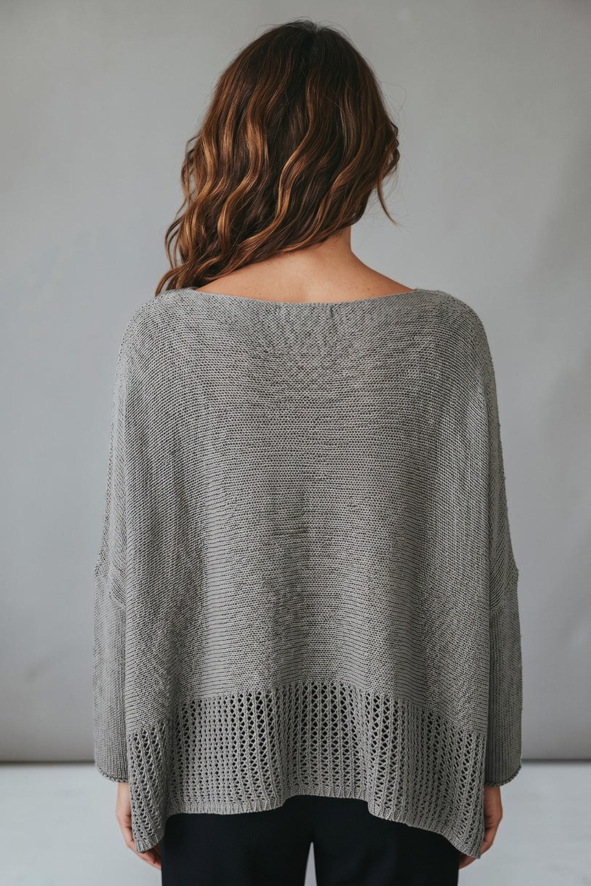 Cozy Taupe Textured Knit Sweater
