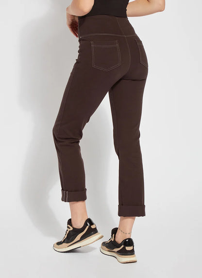 Boyfriend Denim (26" Cuffed Inseam) Double Espresso