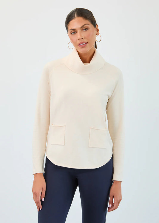 Cowl Neck Sweater, Creme