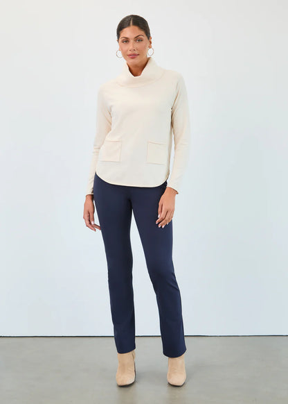 Cowl Neck Sweater, Creme